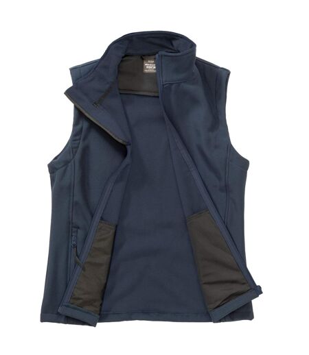 Womens/ladies Softshell Body Warmer Navy Result