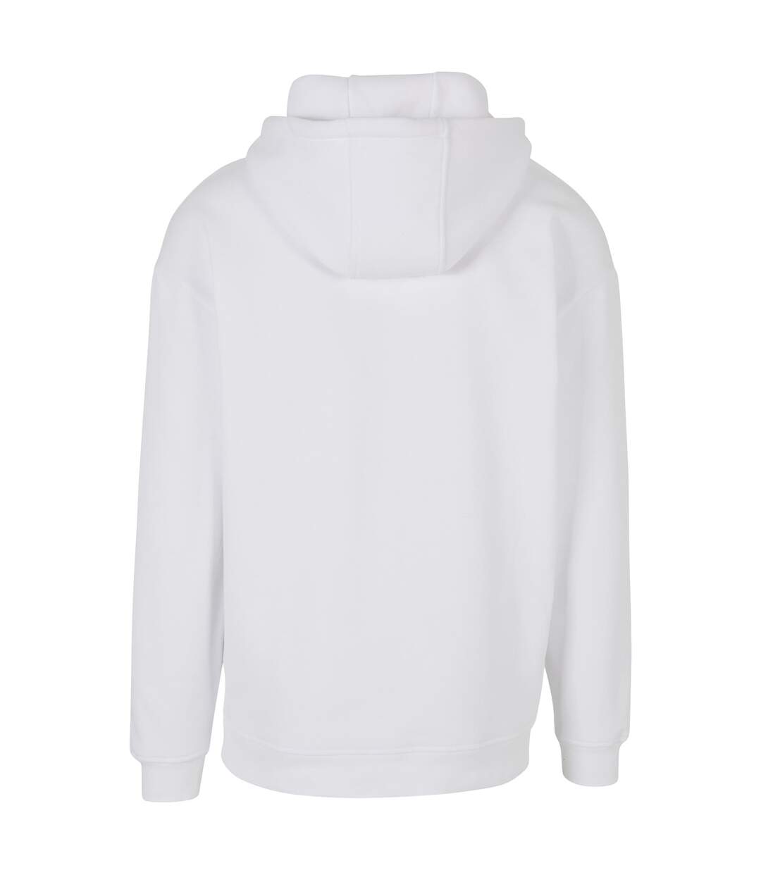 Mens Basic Oversized Hoodie Blanc Build Your Brand-2