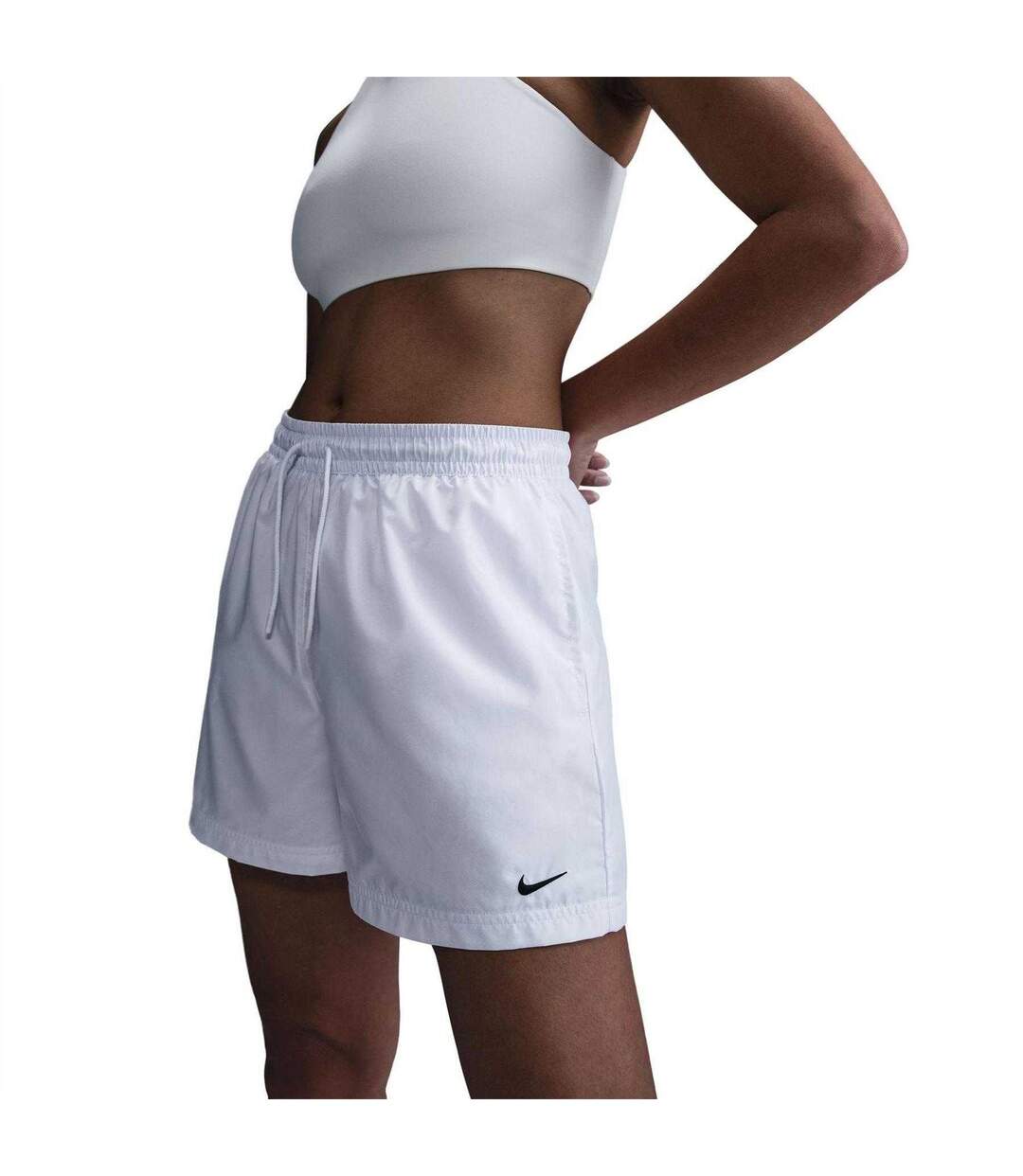 Womens/ladies Nsw Lightweight Relaxed Fit Shorts White Black Nike-4
