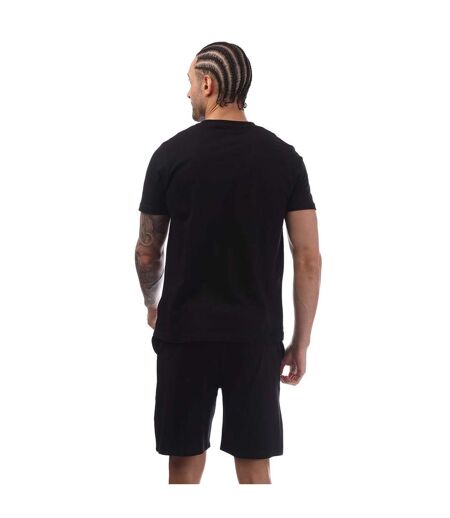 Ensemble T-shirt Et Short Détente Style Logo Homme Noir Nicce