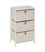 Tour de rangement 3 tiroirs TISSA - Beige-1