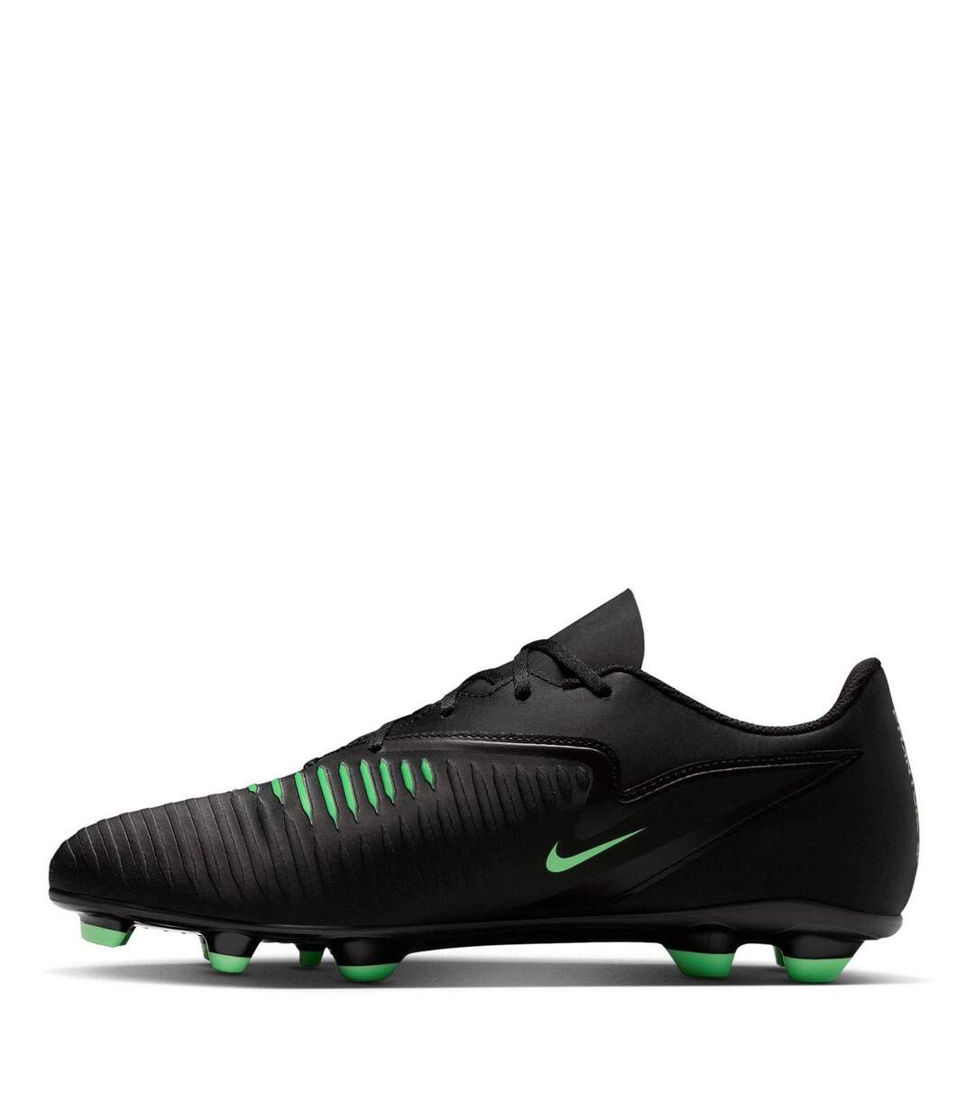 Mens Phantom 6 Low Club Firm Ground Football Boots Black Green Nike-2