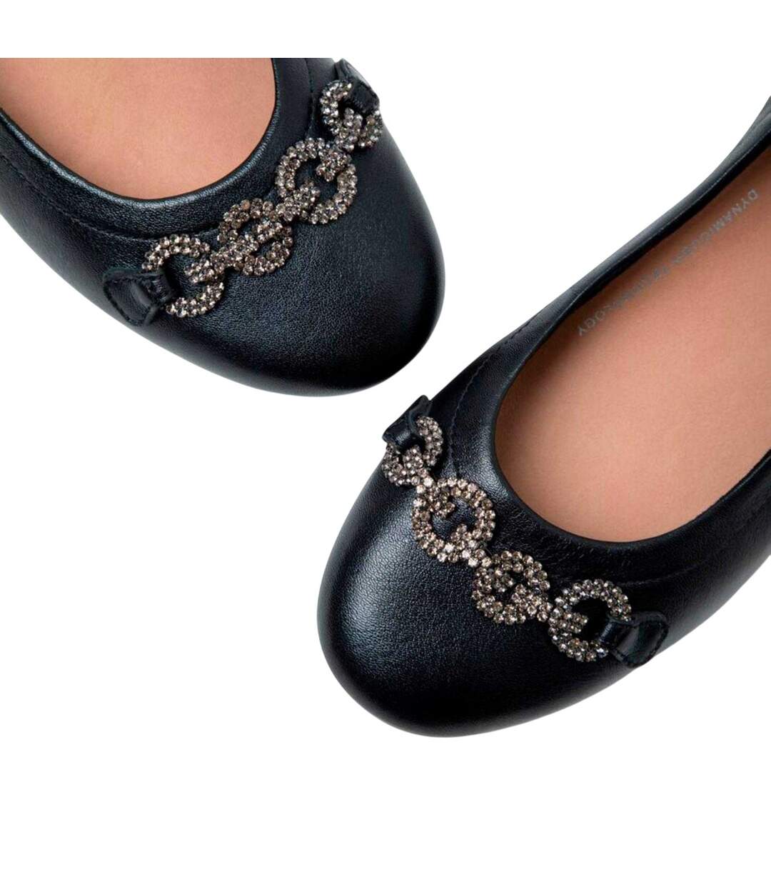 Womens/ladies Allegro Sparkle Ballerina Flats Black Fit Flop-4