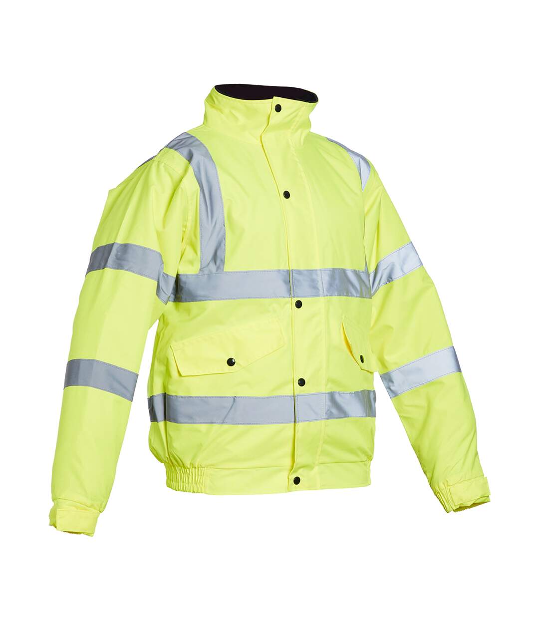 Adults Hi-viz Bomber Jacket Yellow Blackrock-4