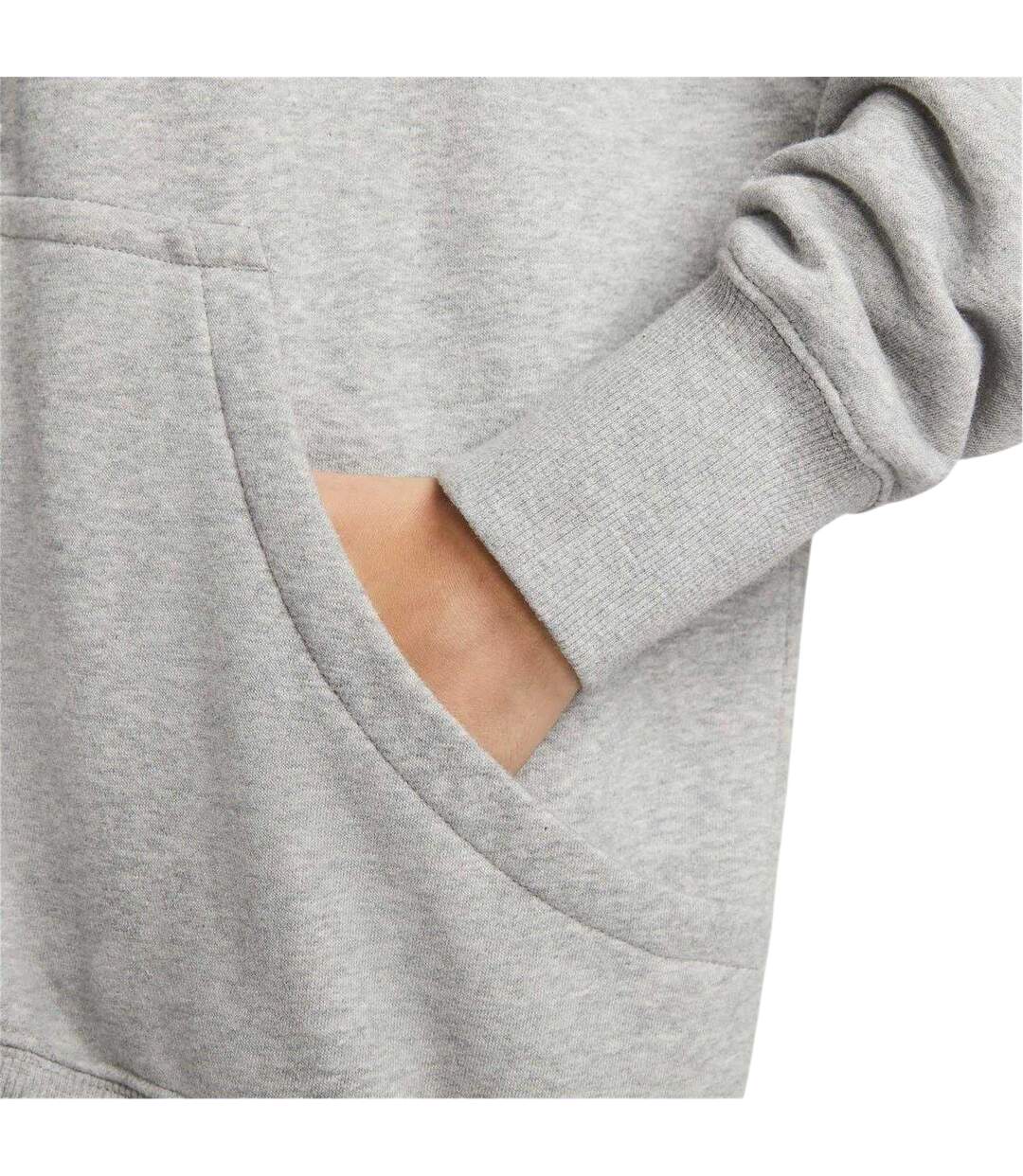 Womens/ladies Phoenix Fleece Oversized Sport Full Zip Hoodie Grey Marl Marl Nike-3