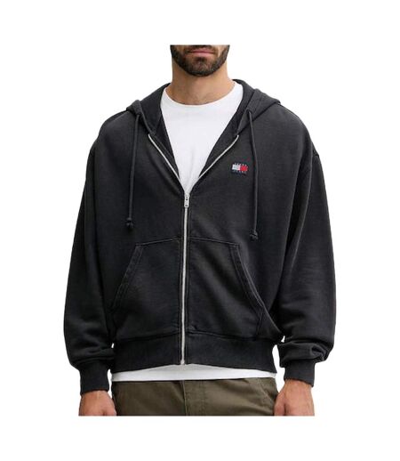 Sweat zippé noir homme tommy hilfiger dm0dm22080