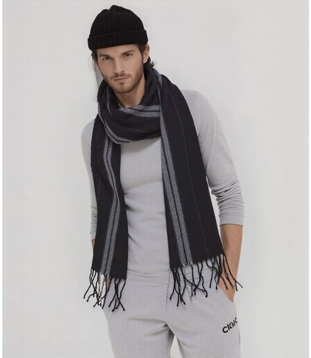Echarpe homme classique - Couleur noir - 100% acrylique