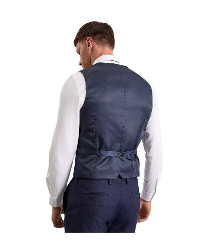 Mens marl slim vest navy marl Burton