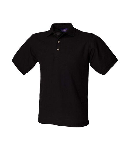 Henbury Mens Ultimate Pique Polo Shirt (Black) - UTPC6186