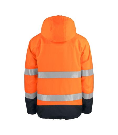 Projob Mens Functional Reflective Tape Padded Jacket (Orange/Black) - UTUB577