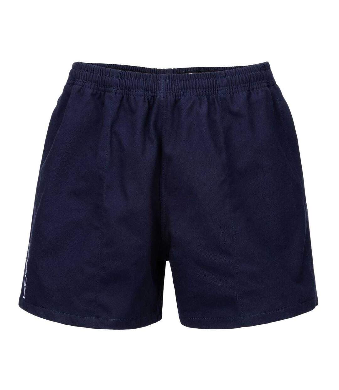 Unisex Adult Cotton Elasticated Waist Rugby Shorts Navy KooGa-1