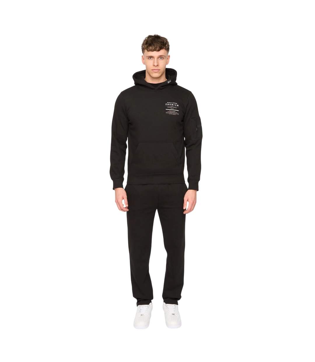 Mens Rayland Hoodie Black Duck And Cover-1
