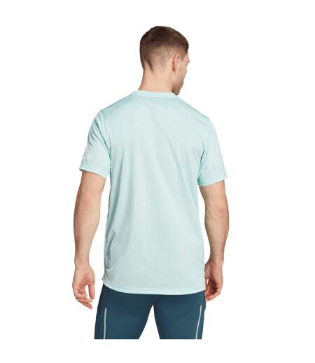 Mens Run It T-shirt Aqua Adidas