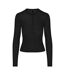 Womens/ladies Sheer Henley Top Onyx Skims-2