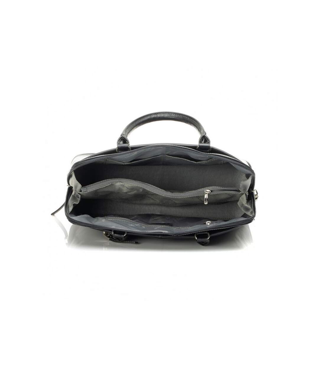 Katana - Sac porté main en cuir - noir - 8867-4