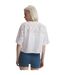 T-shirt Court Motif/style À Carreaux Burnout Femme Blanc Under Armour-2
