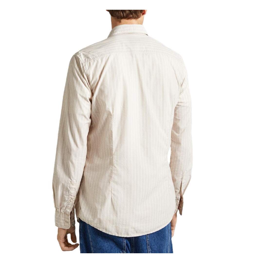 Chemise Beige/Blanche Homme Pepe jeans Peter - S-2