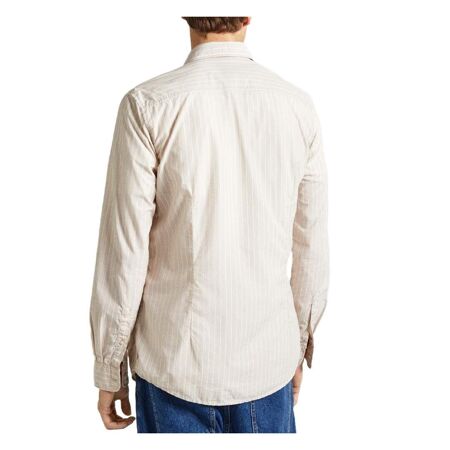 Chemise Beige/Blanche Homme Pepe jeans Peter - S