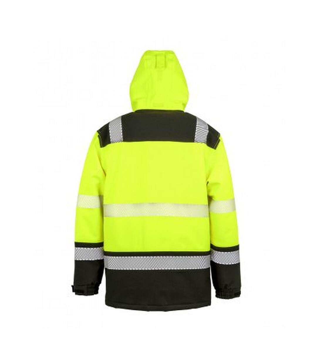 Result adults unisex safe-guard safety soft shell jacket fluorescent yellow/black SAFE-GUARD by Result-2