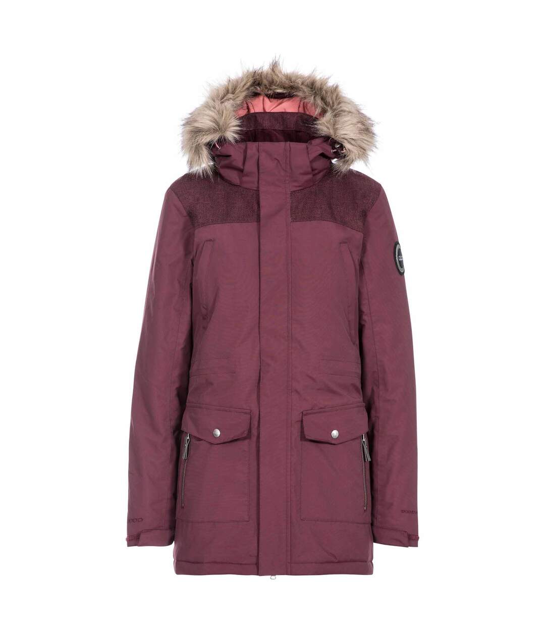 Manteau imperméable rosario femme pourpre Trespass-1