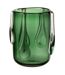 Vase Design en Verre Drippy 22cm Vert-1