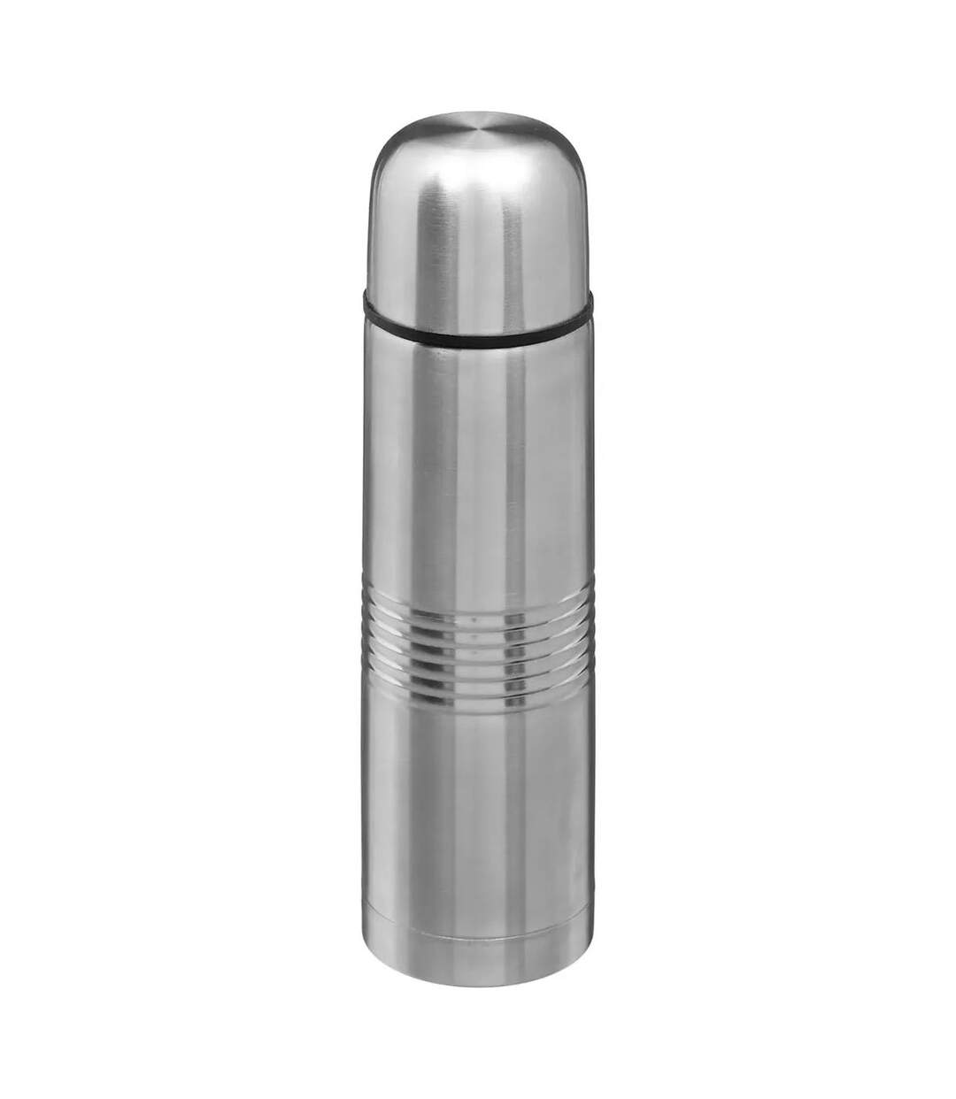Bouteille Isotherme Inox Crénelé 0,5L Argent-1