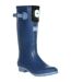Womens/ladies Fairweather Shine Led Wellington Boots Slate Blue Regatta-2