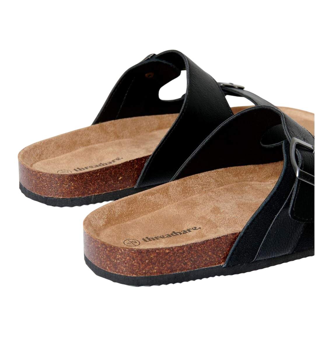Claquettes Atticus Homme Noir Threadbare-2
