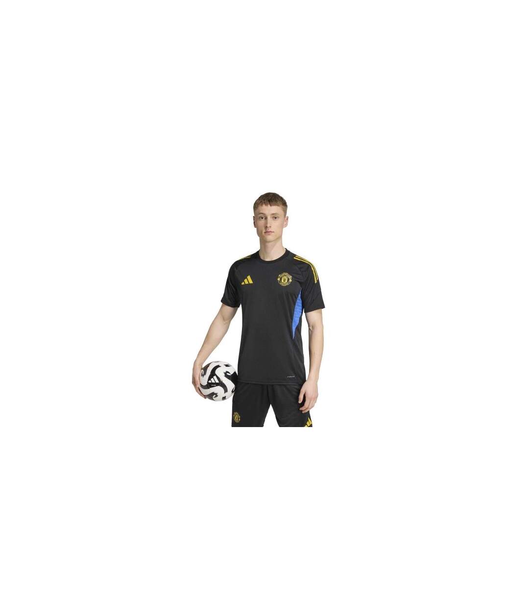 Maillot De Foot Motif/style Manchester United Fc 2025/2026 Adulte Noir Adidas-1
