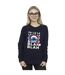 Disney - Sweat LILO AND STITCH CHRISTMAS BLAH BLAH BLAH - Femme (Bleu marine) - UTBI22624-2