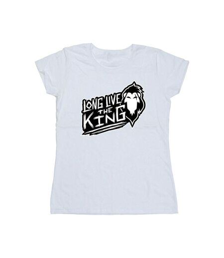 Disney T-shirt en coton Le Roi Lion Le Roi Femmes/Dames (Blanc) - UTBI25305