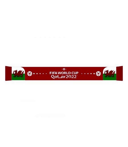 Wales World Cup 2022 Jacquard Knitted Winter Scarf (Red/White/Green) (One Size) - UTBS3116