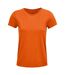 SOLS Womens/Ladies Crusader Organic T-Shirt (Orange)