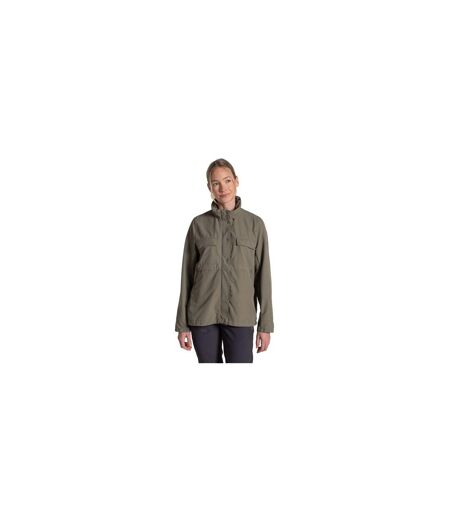 Veste Unie À Capuche Pliable Farah Femme Kaki Craghoppers