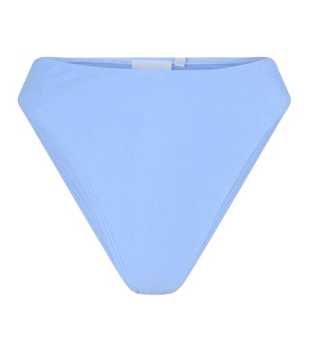 Womens/ladies High Waist Bikini Bottoms Blue Brave Soul