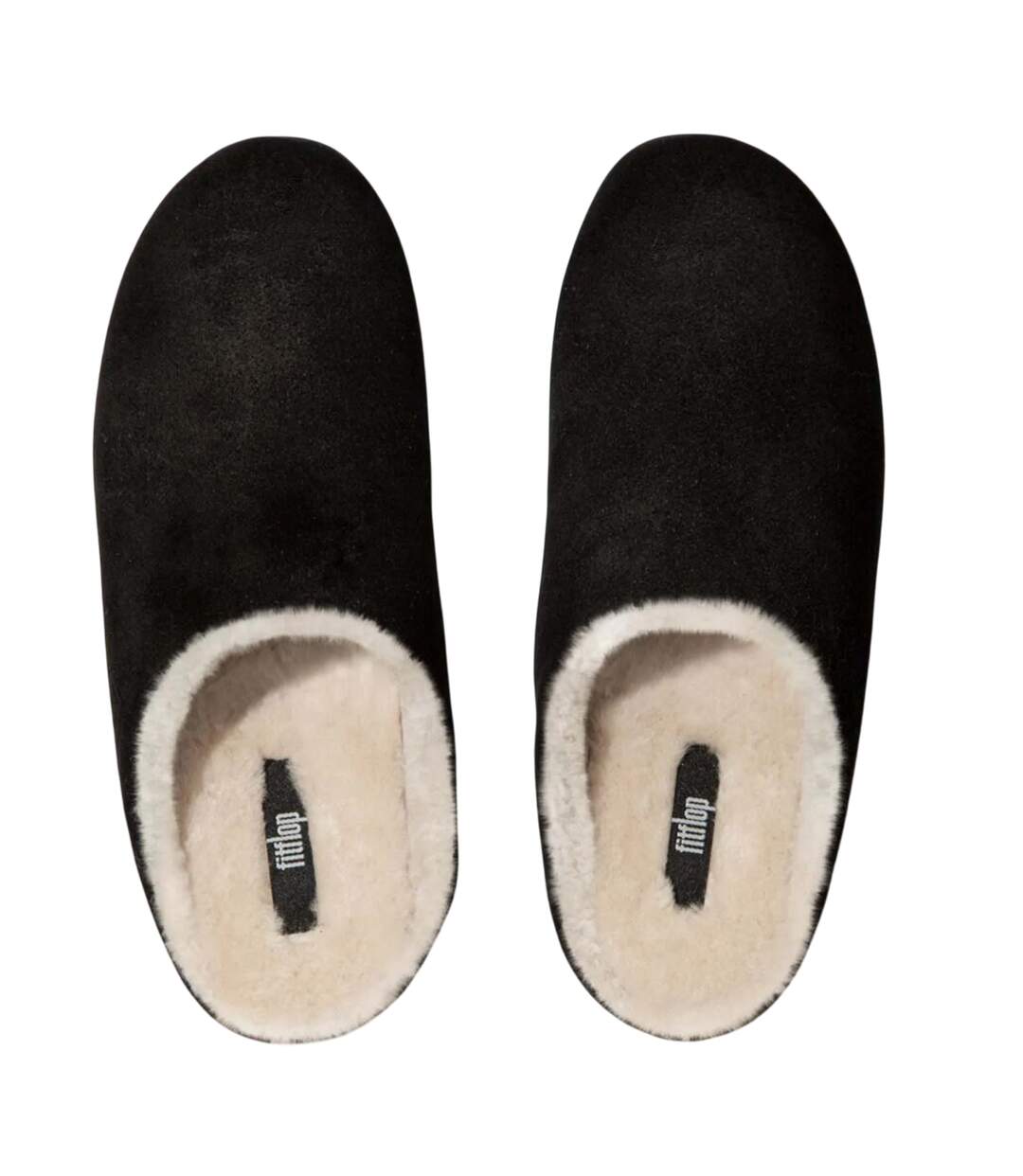 Womens/ladies chrissie suede slippers black FitFlop-2