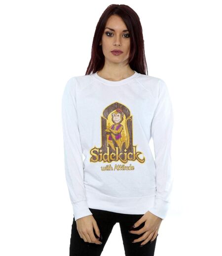 Disney - Sweat ALADDIN MOVIE ABU SIDEKICK WITH ATTITUDE - Femme (Blanc) - UTBI5438