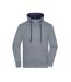 Veste À Capuche Lifestyle Homme Gris Chiné Bleu Marine James And Nicholson-1