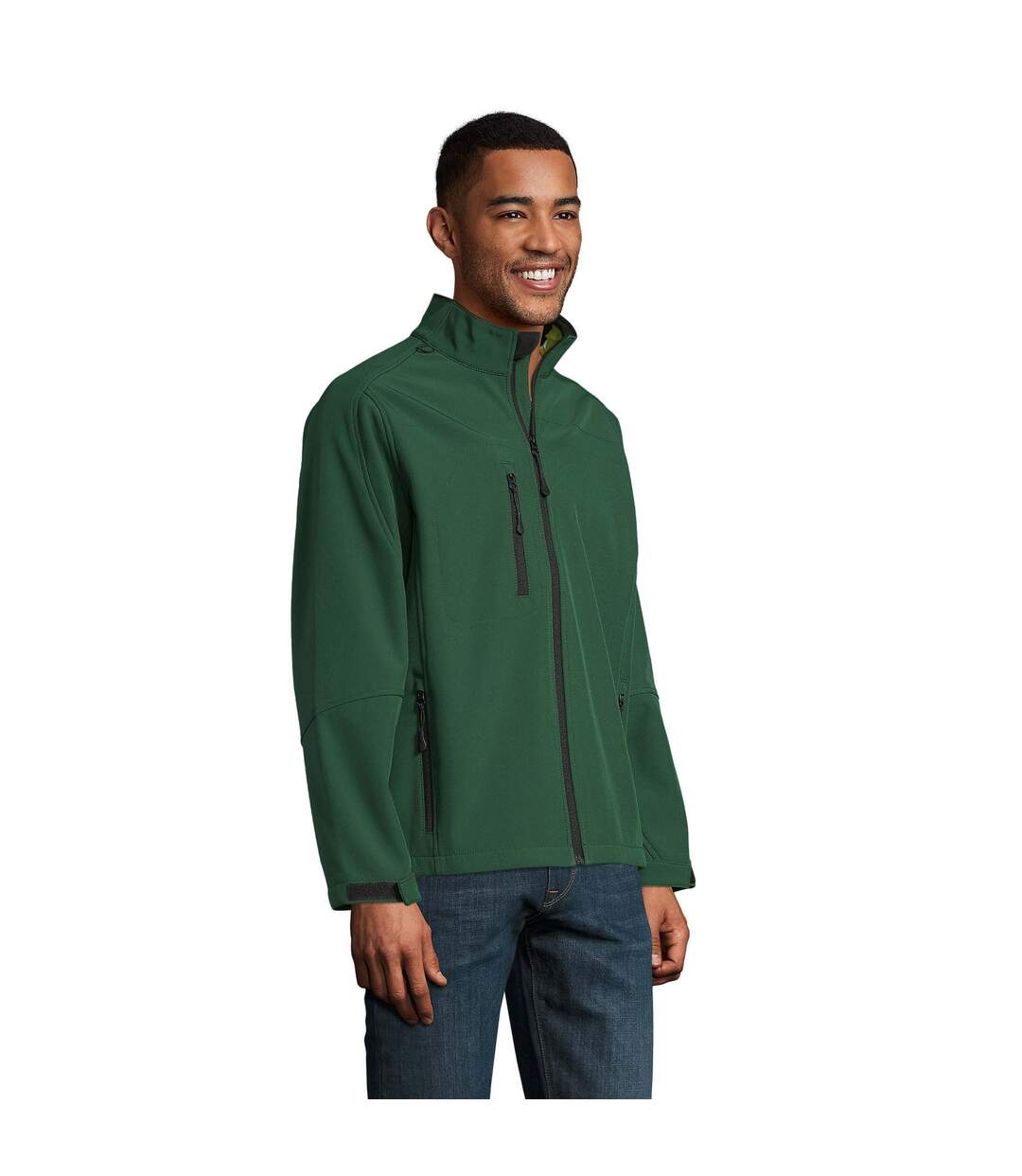Veste Softshell Relax Homme Vert Bouteille SOLS-1