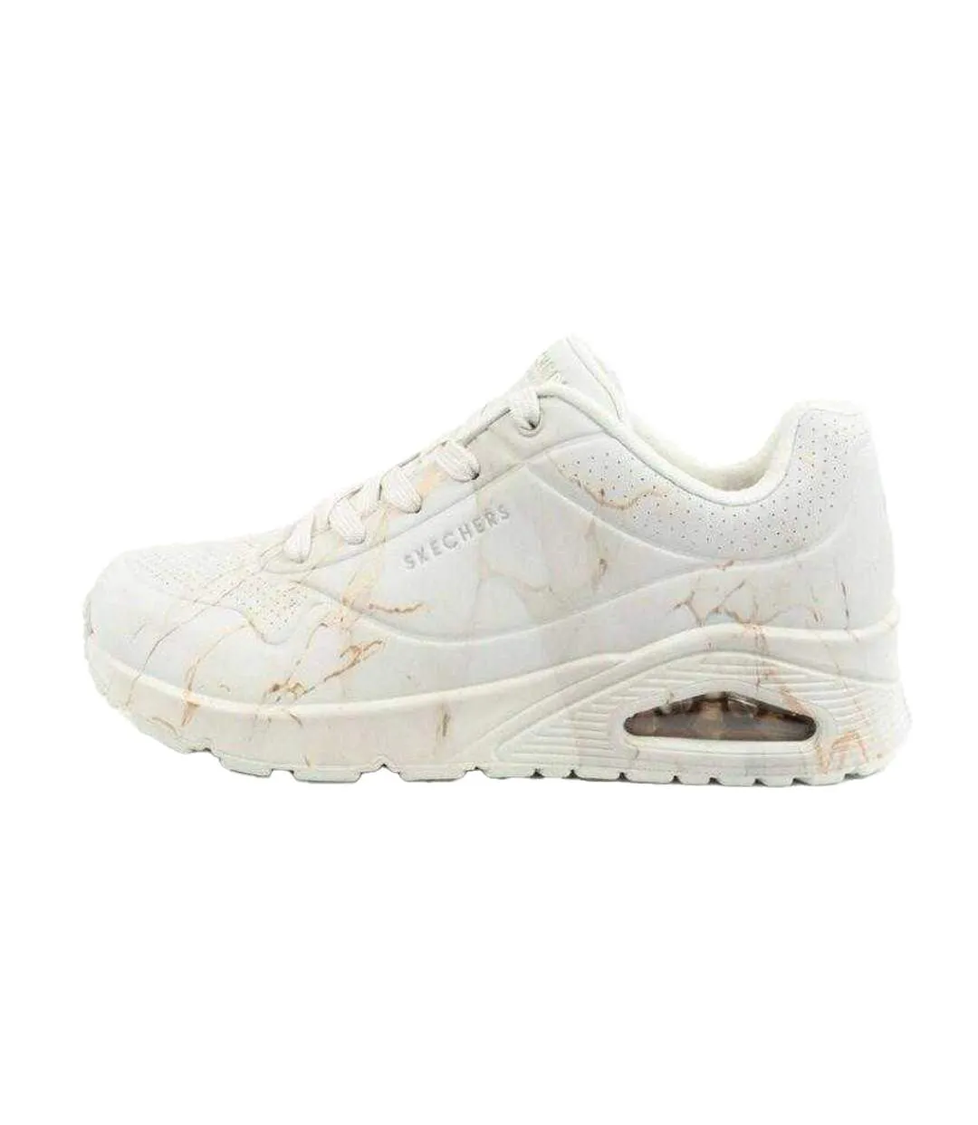 Baskets Uno Femme Beige Skechers-3