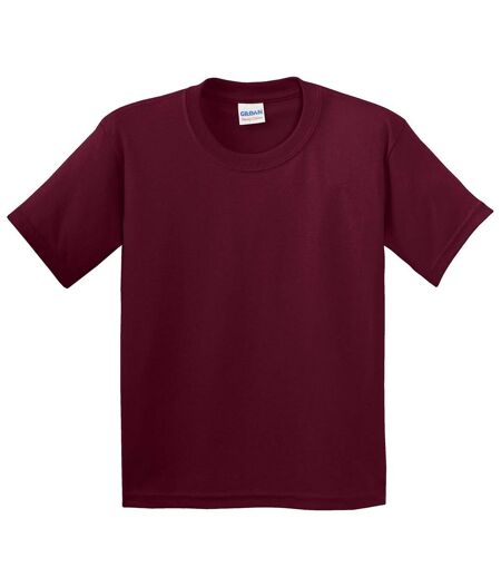 Youth Unisex Heavy Cotton T-shirt Maroon Gildan