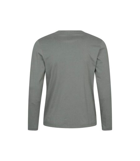 Mens flint crew neck long-sleeved t-shirt green Mountain Warehouse