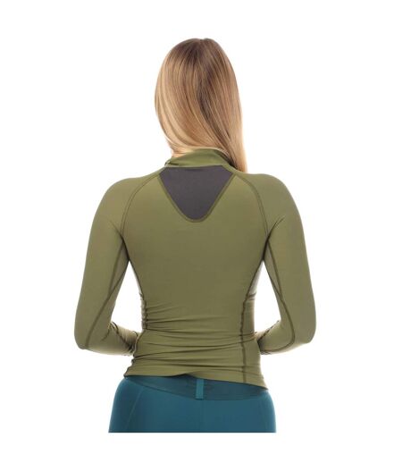 Womens/ladies Series-3 Thermal Long-sleeved Top Khaki Green Skins