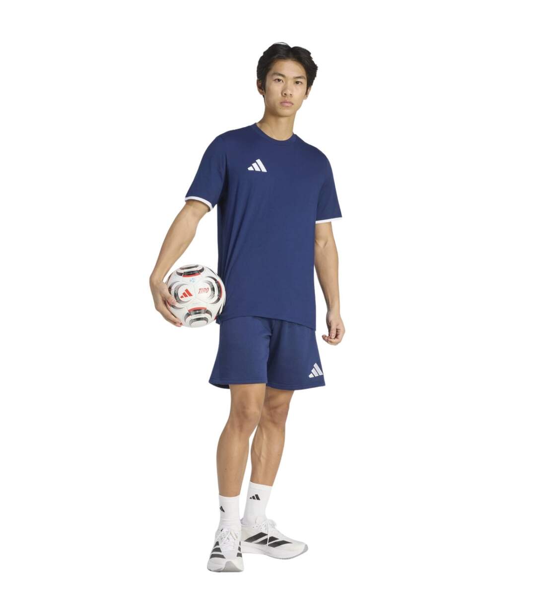T-shirt Entrada Homme Bleu Marine Adidas-4