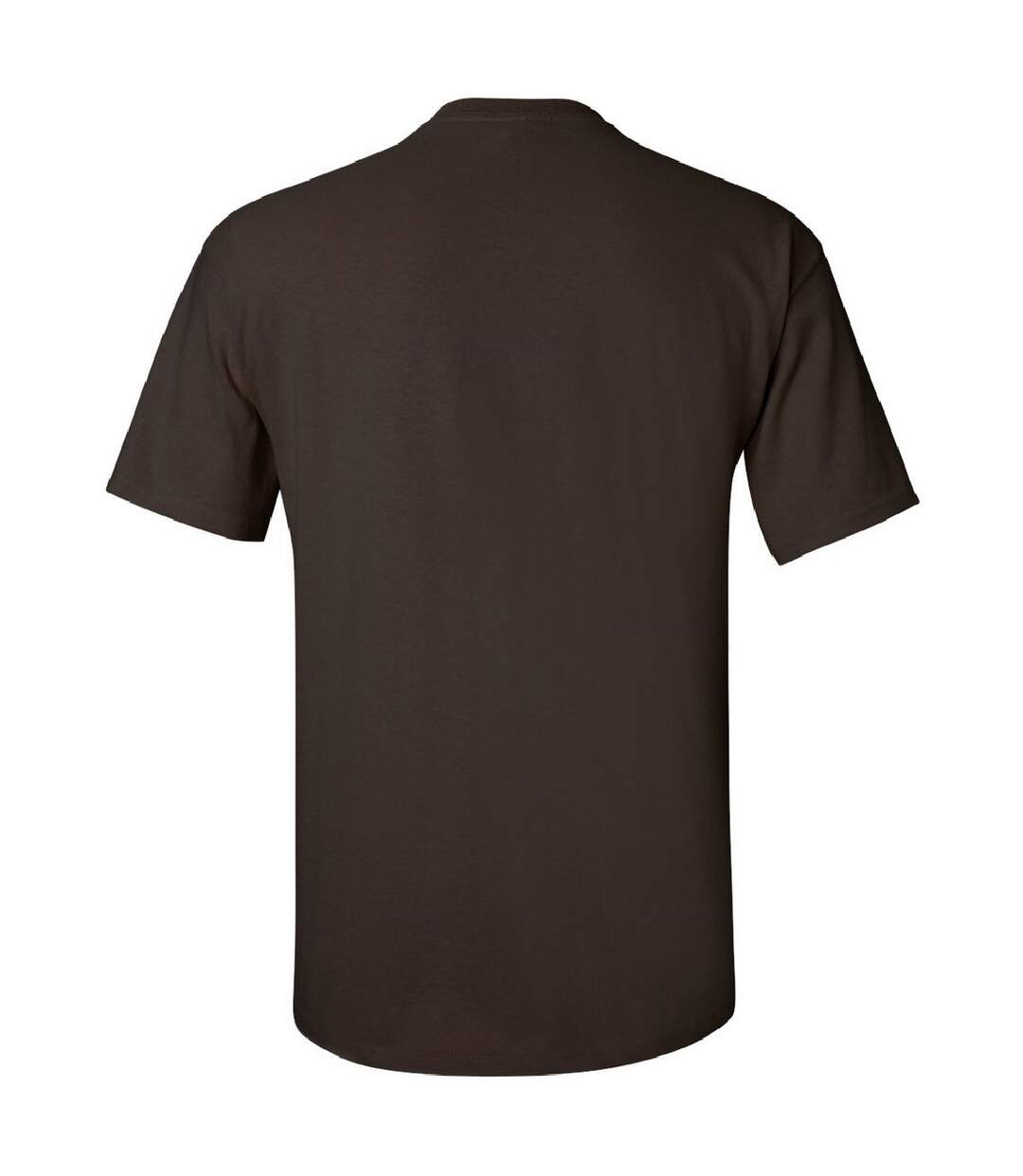 T-shirt À Manches Courtes Homme Chocolat Noir Gildan-2