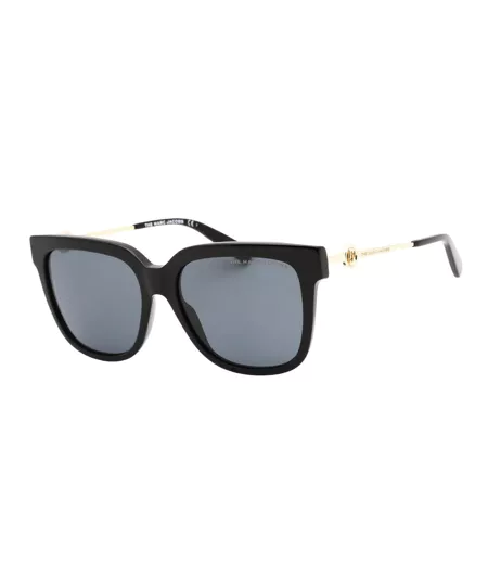 Womens/ladies Rectangular Sunglasses One Size Black Gold Marc Jacobs