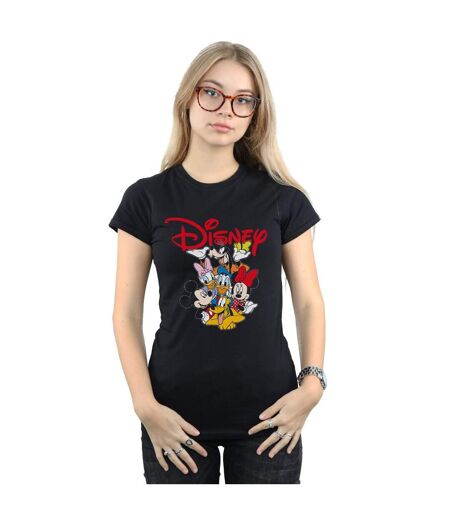 Disney T-shirt en coton ras du cou Mickey Mouse Femme/Femme (Noir) - UTBI32227