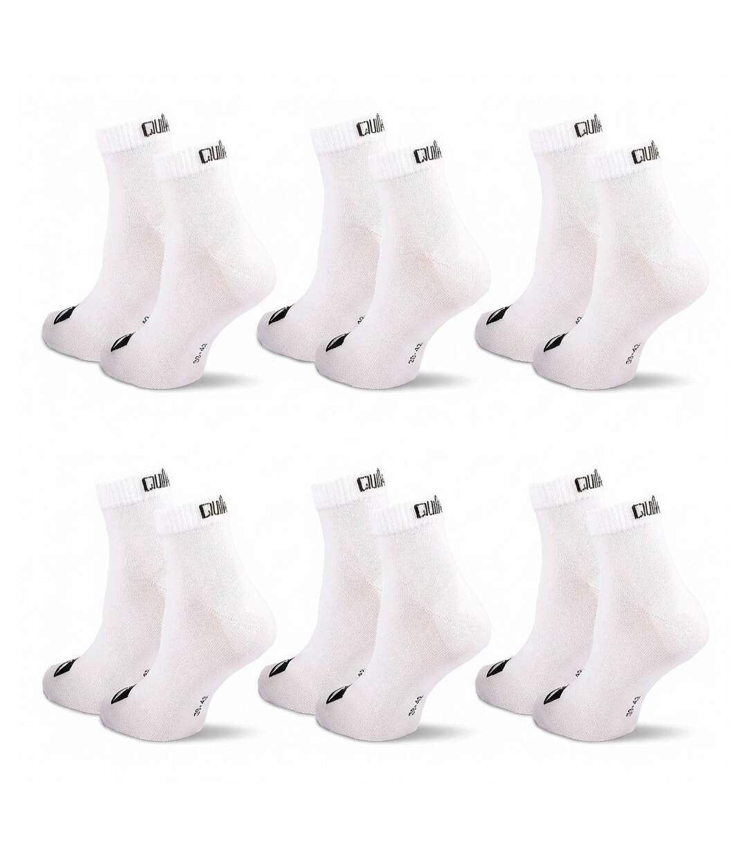 Quiksilver Pack de Chaussettes Homme QUARTER Lot 6 Paires Sport-4
