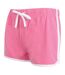 Short de sport rétro femme rose/blanc Skinni Fit-4