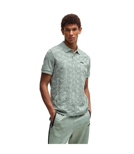 Polo Motif/style Cercle Pirax Homme Vert Boss